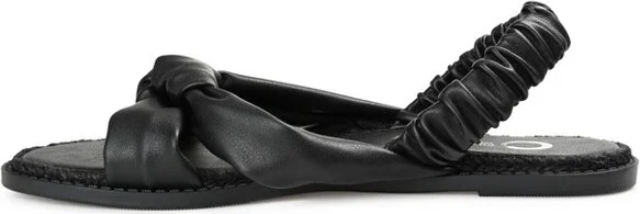 Journee Collection Womens Kiandra Espadrille Flat Sandals Black 6.5 - Image 2