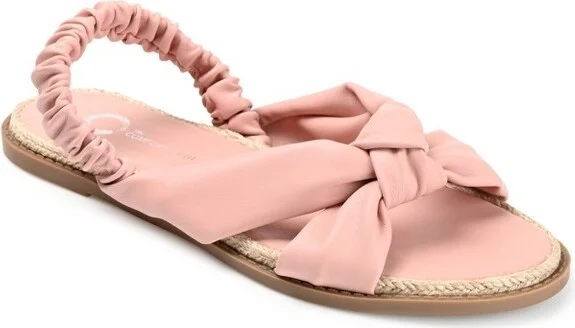 Journee Collection Womens Kiandra Espadrille Flat Sandals Rose 8.5
