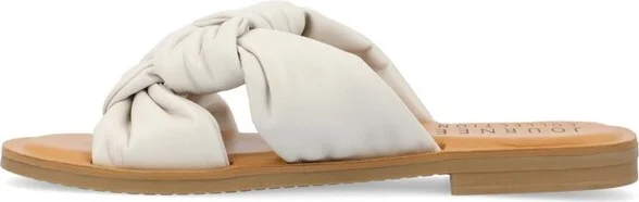 Journee Collection Women's Kianna Slide Puffy Flat Sandal Pink - Image 4