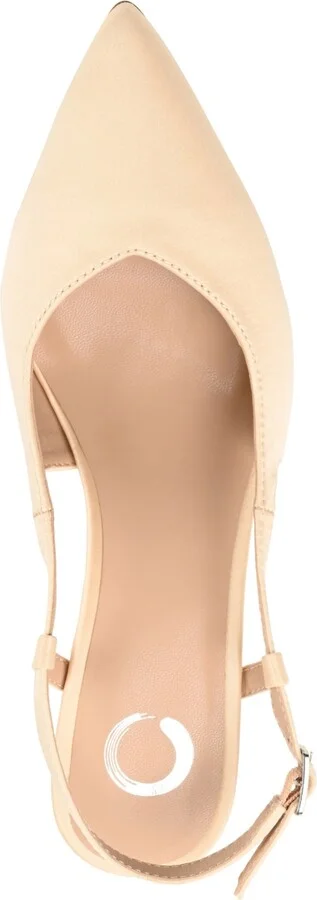 Journee Collection Women's Knightly Satin Slingback Pumps - Image 4