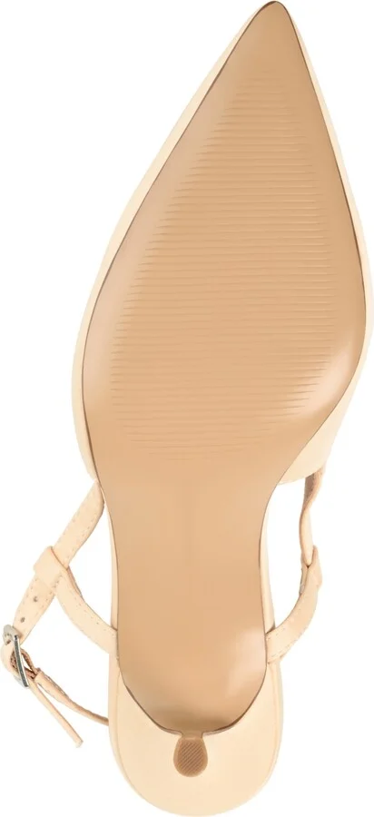 Journee Collection Women's Knightly Satin Slingback Pumps - Image 5