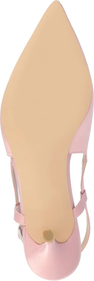 Journee Collection Women's Knightly Satin Slingback Pumps - Image 9