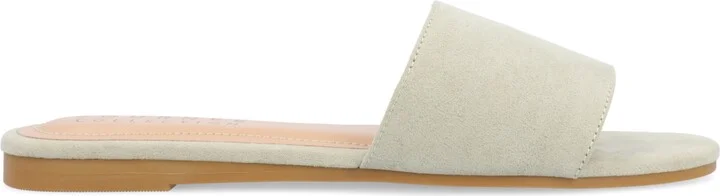 Journee Collection Women's Kolinna Slip On Flat Sandals - Image 11