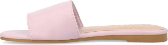 Journee Collection Women's Kolinna Slip On Slide Flat Sandals Lilac - Image 3