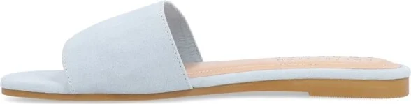 Journee Collection Women's Kolinna Slip On Slide Flat Sandals Lilac - Image 5