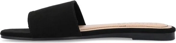 Journee Collection Women's Kolinna Slip On Slide Flat Sandals Lilac - Image 9