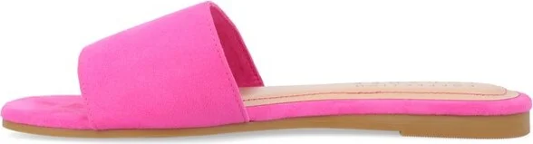 Journee Collection Women's Kolinna Slip On Slide Flat Sandals Lilac - Image 10