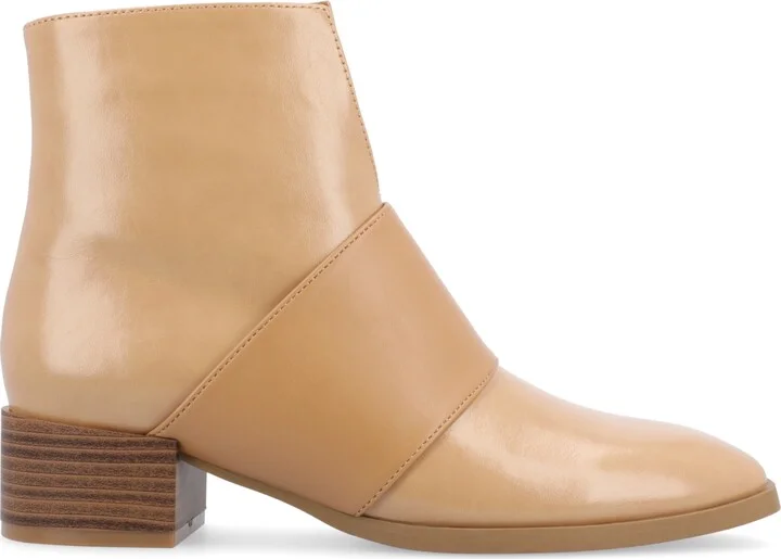 Journee Collection Women's Kyler Two Tone Block Heel Booties - Image 2