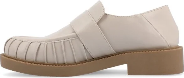 Journee Collection Women's Lakenn Slip On Crash Back Loafer Flats, Black - Image 4