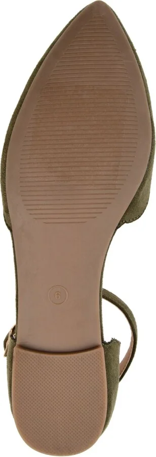 Journee Collection Women's Lana Scalloped Edge Ankle Strap Flats - Image 10