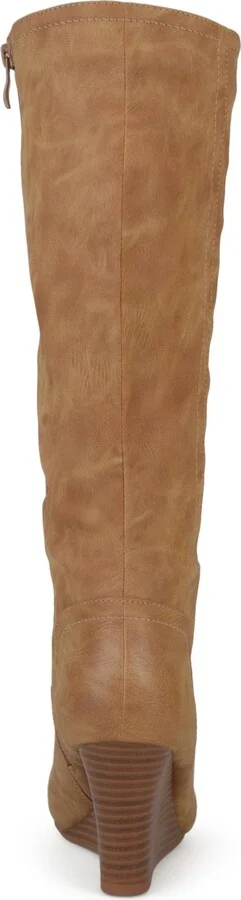 Journee Collection Women's Langly Knee High Wedge Boots - Image 5