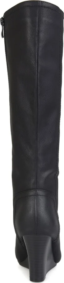 Journee Collection Women's Langly Wide Calf Knee High Wedge Boots - Image 8