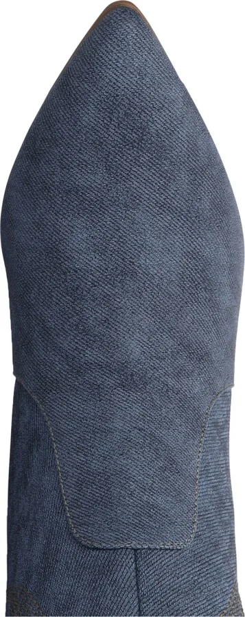 Journee Collection Women's Laramie Embroidery Detail Knee High Western Boots - Image 4