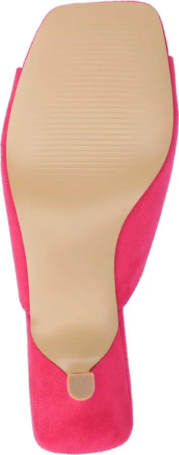 Journee Collection Women's Larna Square Toe Slip On Kitten Heels - Image 5