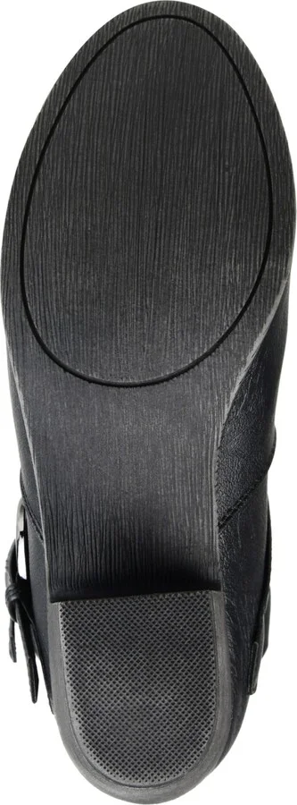 Journee Collection Women's Late Rouched Buckle Mid Shaft Block Heel Boots - Image 10
