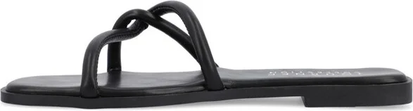 Journee Collection Women's Lauda Vegan Leather Slip On Sandals Blue - Image 5