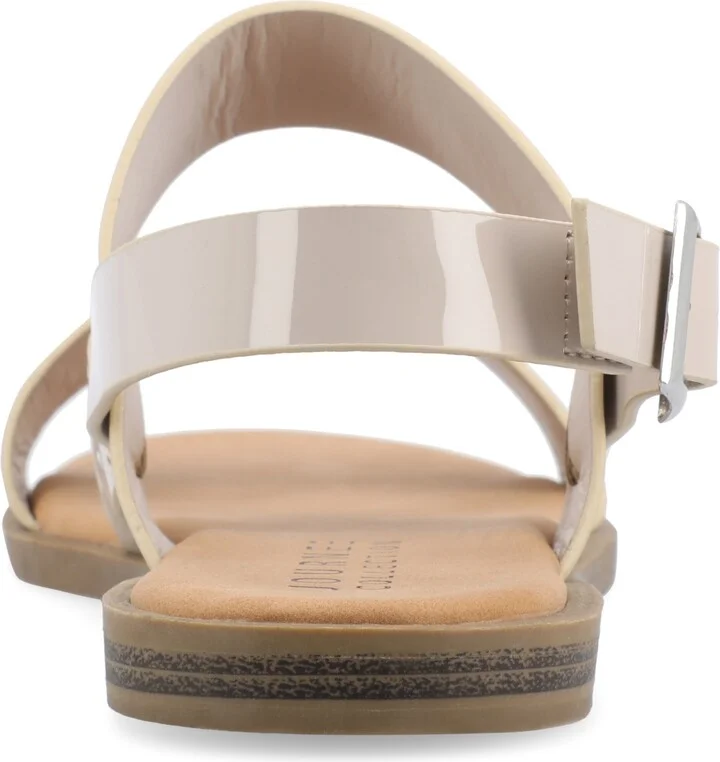 Journee Collection Women's Lavine Double Strap Flat Sandals - Image 8