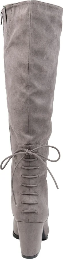 Journee Collection Women's Leeda Lace Up Detail Knee High Boots - Image 8