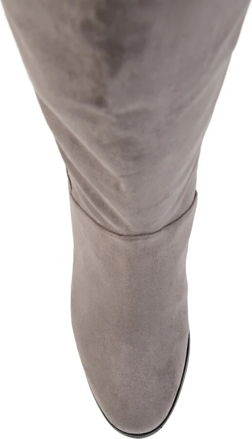 Journee Collection Women's Leeda Lace Up Detail Knee High Boots - Image 9