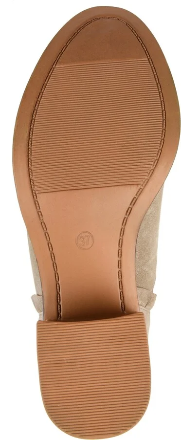 Journee Collection Women's Lennie Ruffle Detail Stacked Block Heel Booties - Image 10