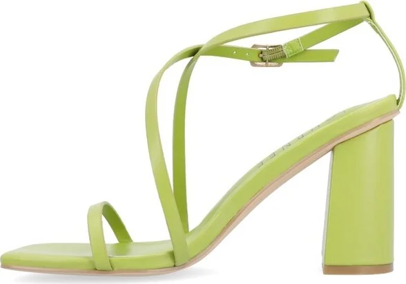 Journee Collection Women's Lenorra Covered Block Heel Sandals Beige - Image 3