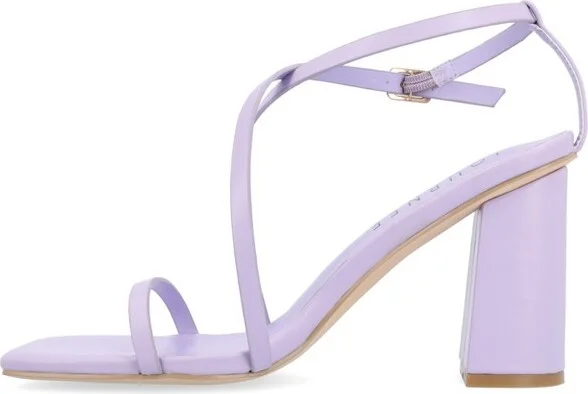 Journee Collection Women's Lenorra Covered Block Heel Sandals Beige - Image 10