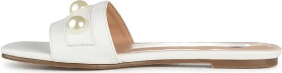 Journee Collection Women's Leonie Slide Flat Sandals Dust - Image 4