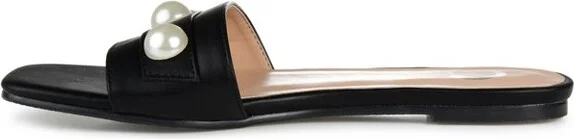 Journee Collection Women's Leonie Slide Flat Sandals Dust - Image 5