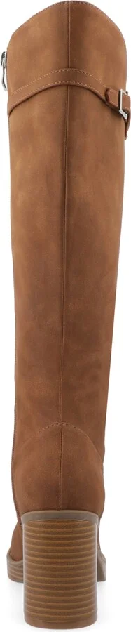 Journee Collection Women's Letice Square Toe Platform Knee High Boots - Image 8