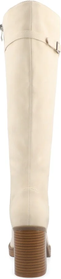 Journee Collection Women's Letice Wide Width Square Toe Platform Knee High Boots - Image 8