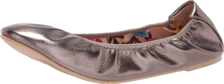 Journee Collection Womens Lindy Flat Pewter 8 M