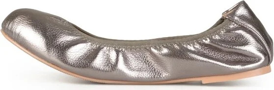 Journee Collection Women's Lindy Slip On Round Toe Ballet Flats Pewter - Image 4