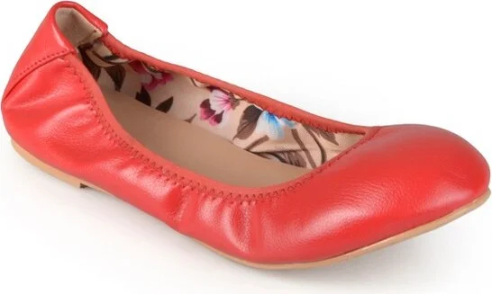 Journee Collection Women's Lindy Slip On Round Toe Ballet Flats Pewter