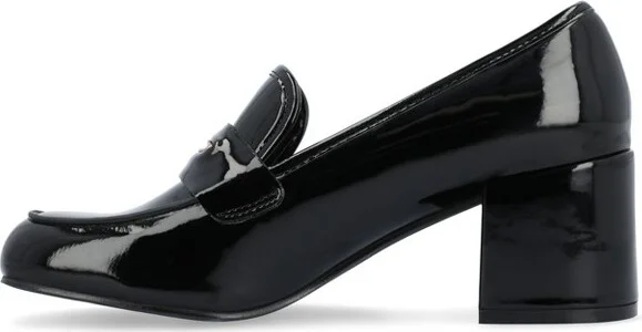 Journee Collection Women's Liyla Low Heel Square Toe Pumps Blush - Image 3
