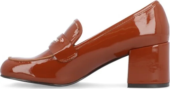 Journee Collection Women's Liyla Low Heel Square Toe Pumps Blush - Image 4