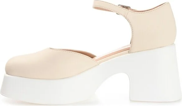 Journee Collection Women's Lizaa Platform Mid Platform Square Toe Pumps Black - Image 5