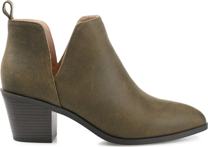 Journee Collection Women's Lola Cut Out Stacked Heel Dress Booties - Image 2