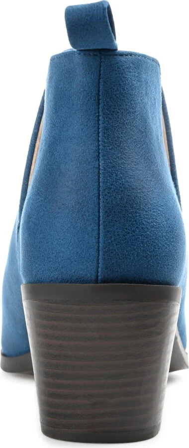 Journee Collection Women's Lola Cut Out Stacked Heel Dress Booties - Image 7