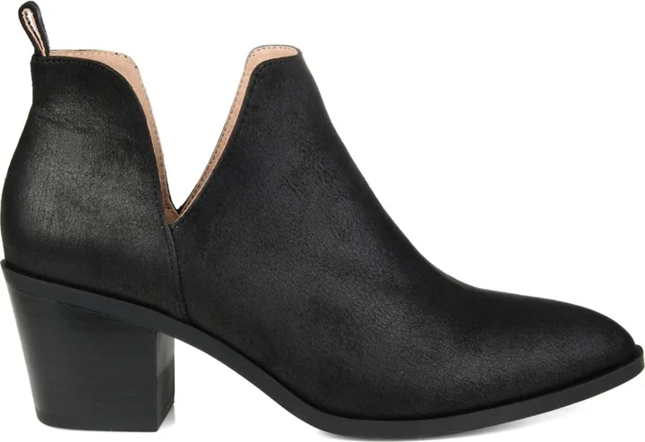 Journee Collection Women's Lola Cut Out Stacked Heel Dress Booties - Image 10