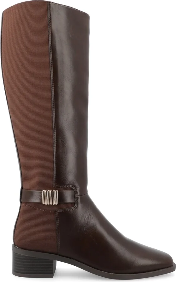 Journee Collection Women's Londyn Knee High Riding Boots - Image 2