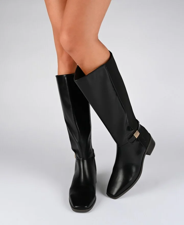 Journee Collection Women's Londyn Knee High Riding Boots - Image 6