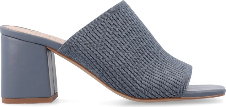 Journee Collection Women's Lorenna Block Heel Slide Sandals - Image 2