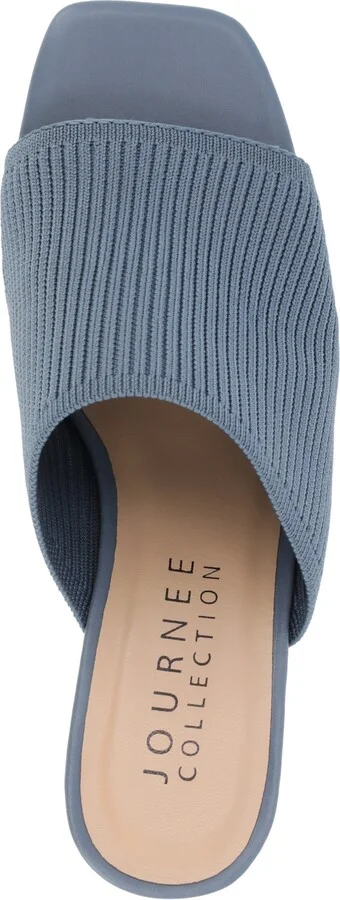 Journee Collection Women's Lorenna Block Heel Slide Sandals - Image 4