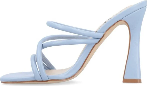 Journee Collection Women's Louisse High Heel Open Toe Pumps Taupe - Image 3