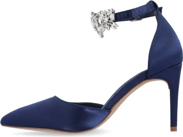 Journee Collection Women's Loxley Pointed Toe High Heel Pumps Black - Image 2
