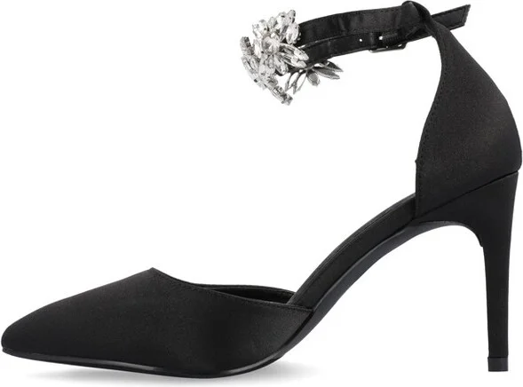Journee Collection Women's Loxley Pointed Toe High Heel Pumps Black - Image 4