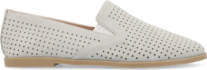 Journee Collection Women's Lucie Perforated Slip On Loafers - Image 2