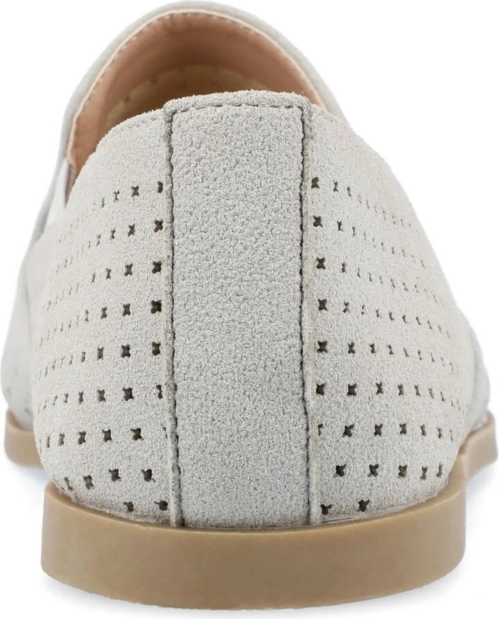 Journee Collection Women's Lucie Perforated Slip On Loafers - Image 4