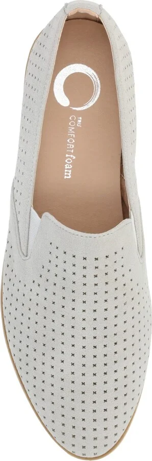 Journee Collection Women's Lucie Perforated Slip On Loafers - Image 5