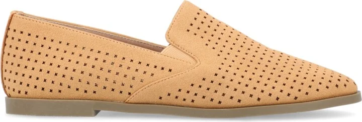 Journee Collection Women's Lucie Perforated Slip On Loafers - Image 7